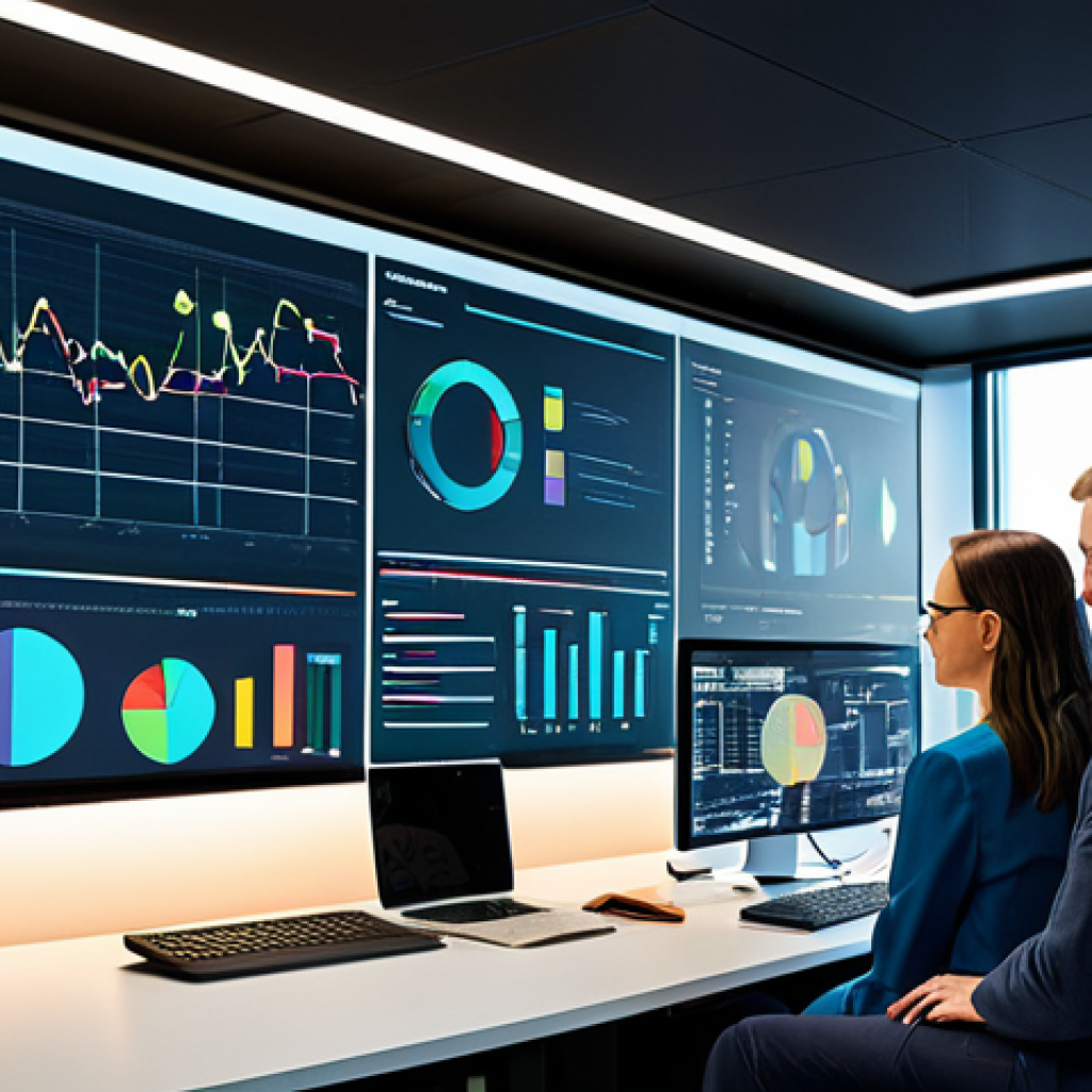 **
"A team of data scientists collaborating in a modern office space, analyzing data visualizations on large screens, fully clothed, professional attire, safe for work, perfect anatomy, natural proportions, family-friendly, vibrant colors, well-lit environment."
**