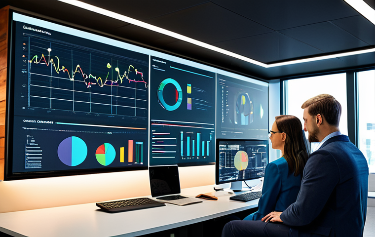**
"A team of data scientists collaborating in a modern office space, analyzing data visualizations on large screens, fully clothed, professional attire, safe for work, perfect anatomy, natural proportions, family-friendly, vibrant colors, well-lit environment."
**
